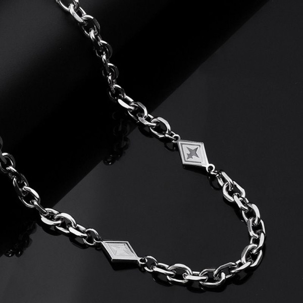 Лаконичная цепочка с ромбовидными вставками CJH63658
