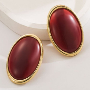 Элегантные серьги-пусеты овальной формы CJM32222
