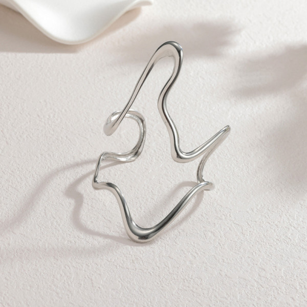 Браслет жесткий волнообразный тонкий CJR66395