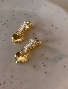 Серьги-кольца с подвесками-замками Z14782