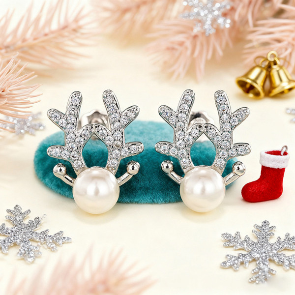 Серьги-пусеты «Жемчужные рога» CJR87152