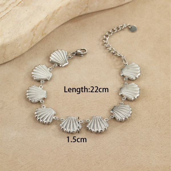 Браслет с множеством подвесок в форме сердец CJN90028