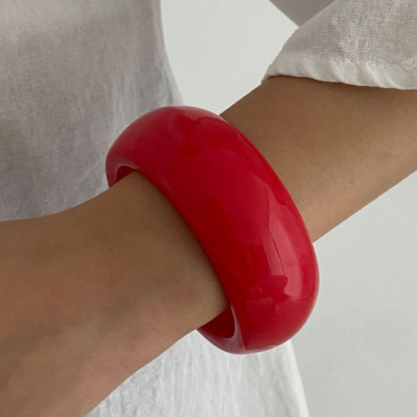 Браслет жесткий литой формы «баранка» CJP36147