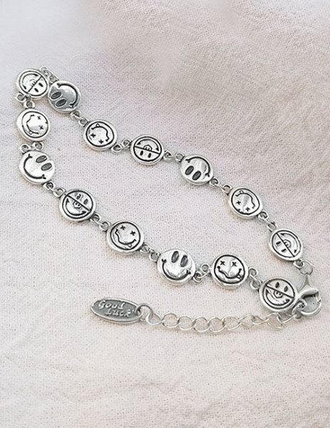 Изящный браслет с круглыми кристальными вставками L82212