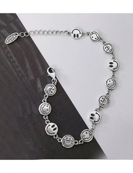 Изящный браслет с круглыми кристальными вставками L82212