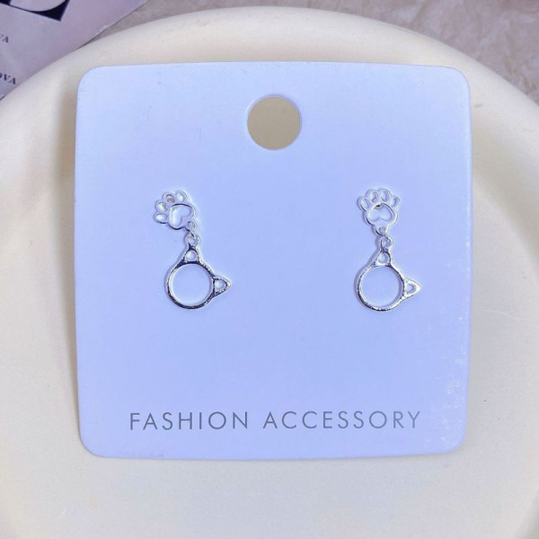 Оригинальные серьги-пусеты «грация кошки» 1J11825CJJ