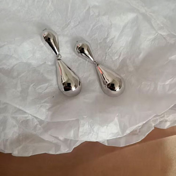 Серьги медь с напылением платиной J10704CJJ