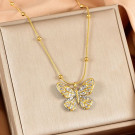 Колье из стали CJL34071