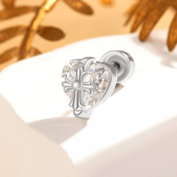 Одиночная серьга-пусет в форме вихря CJL23427