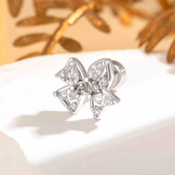 Одиночная серьга-пусет в форме вихря CJL23427