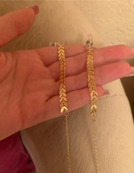 Цепочка для очков золотистая ультратонкая L13352