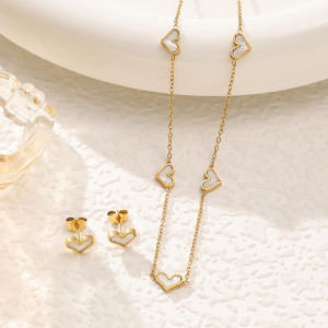 Стальной комплект бижутерии CJP45170