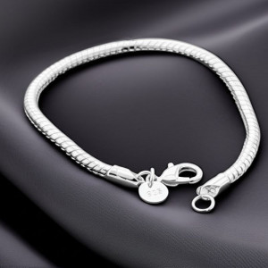 Браслет медный с напылением серебром 1J11896CJJ