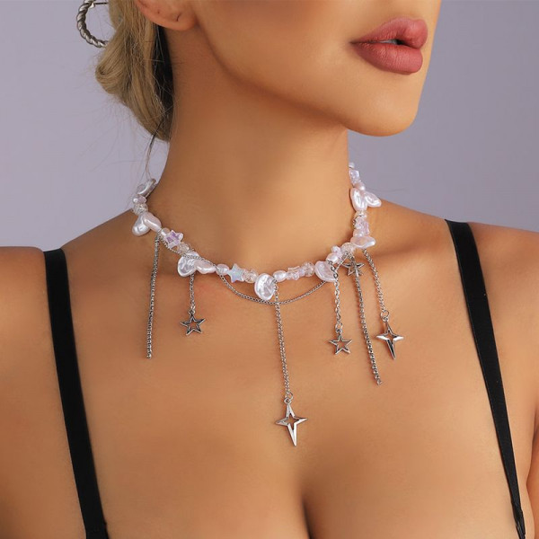 Колье ювелирный сплав жемчуг 1J12225CJJ