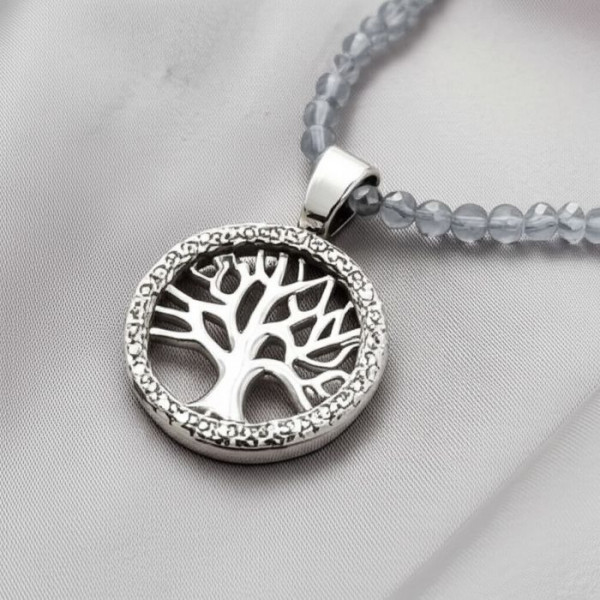 Бусы из бисера «Древо жизни» в ажурном круге J10733CJJ