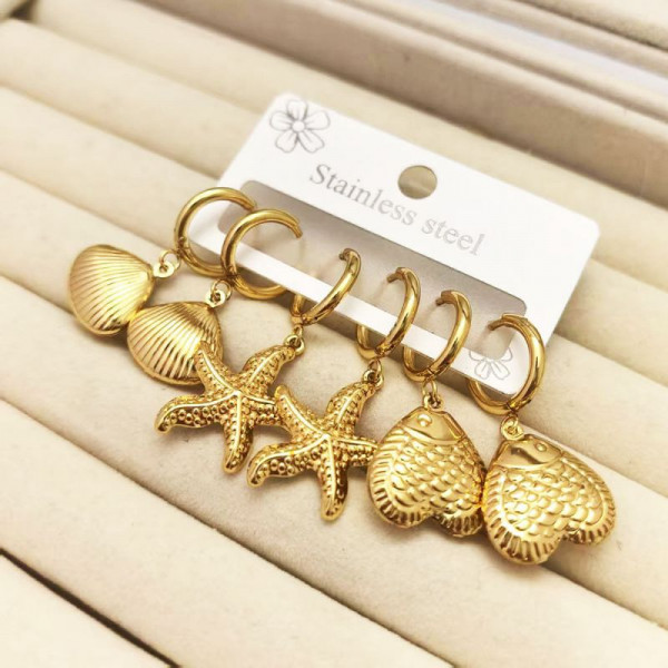 Стальной комплект бижутерии CJR66514