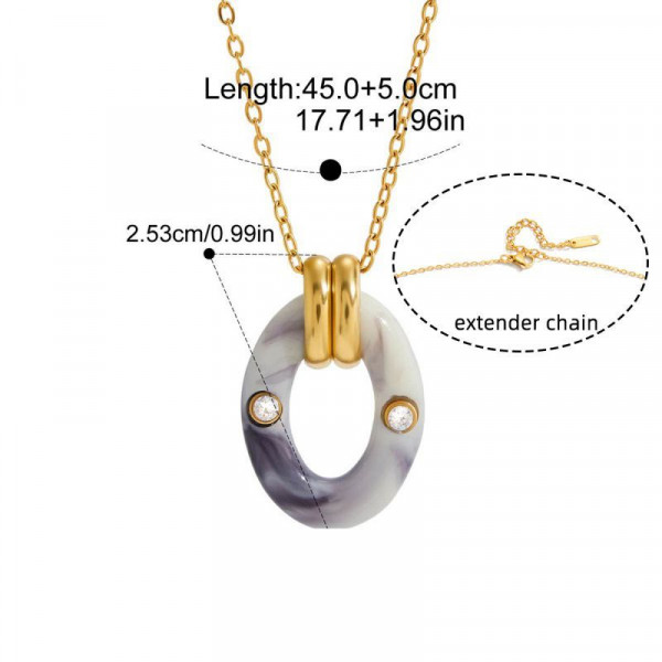 Колье из стали CJT23162