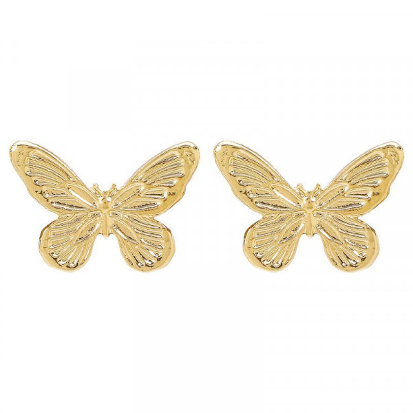 Изящные серьги-пусеты Сверкающие белые бабочки CJH33131