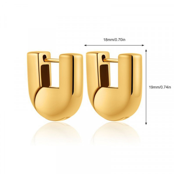 Массивные серьги-подковки CJL16385