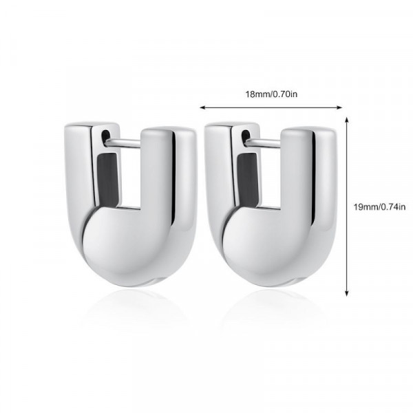 Массивные серьги-подковки CJL16385