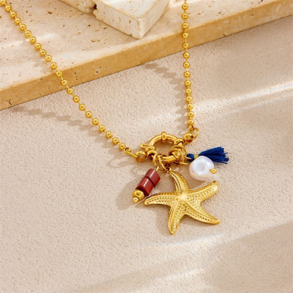 Колье из стали CJP55850