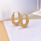 Серьги-кольца с эффектом плетения CJD01955