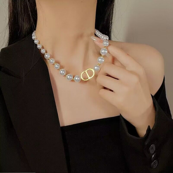 Колье медицинская сталь жемчуг 1J12227CJJ