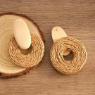 Комбинированные серьги-пусеты из акрила CJN34154