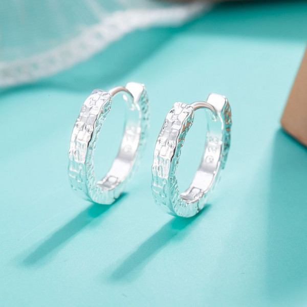 Серебристые конго с паве «Зигзаг» 1J12509CJJ