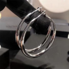 Двойные серьги-кольца большого диаметра CJH55699