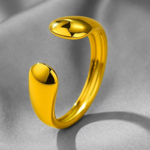 Двойное кольцо с каплевидными наконечниками 1J12172CJJ