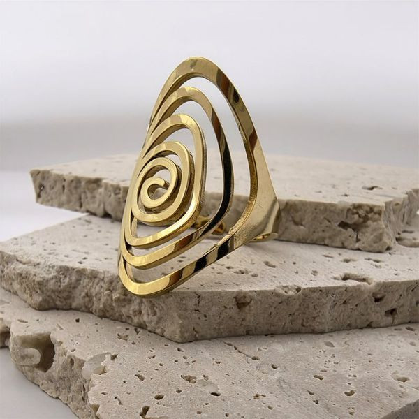 Кольцо с шипами и агрессивной геометрией CJL35787