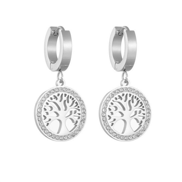 Серьги Висячие Древо жизни 1J10015(CJJ)