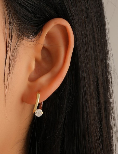 Серьги-конго «Сияющая капля» DNS31782