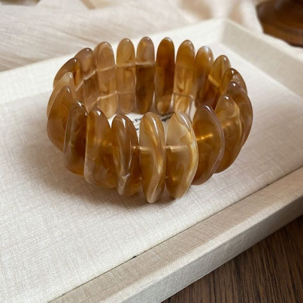 Браслет жесткий многослойный с декоративными дисками CJM37597