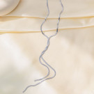 Минималистичное колье-галстук с изящными нитями CJH32198