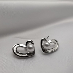 Серьги медь с напылением платиной J10717CJJ