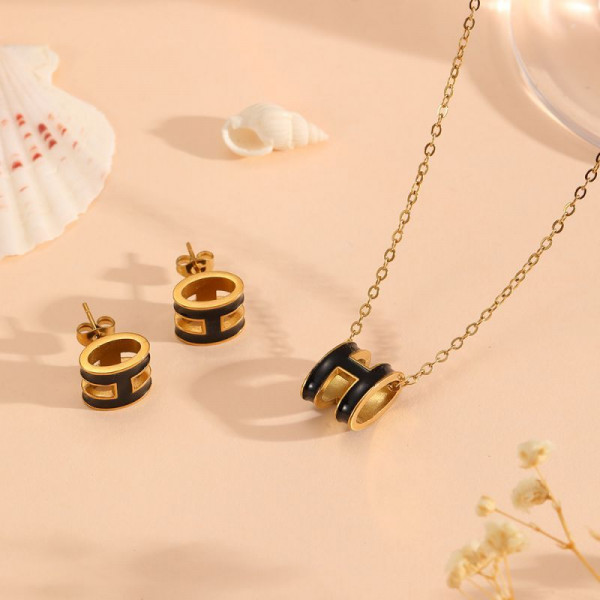 Стальной комплект бижутерии CJP55512