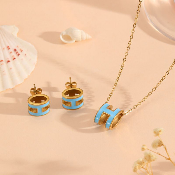 Стальной комплект бижутерии CJP55512