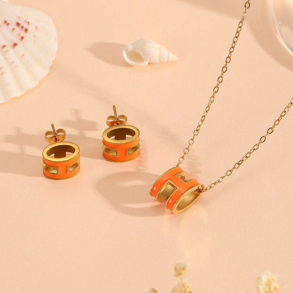 Стальной комплект бижутерии CJP55512