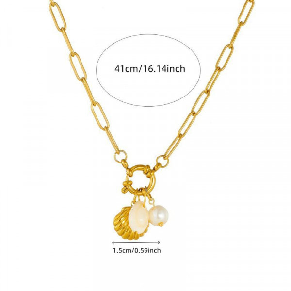 Колье из стали CJP55852