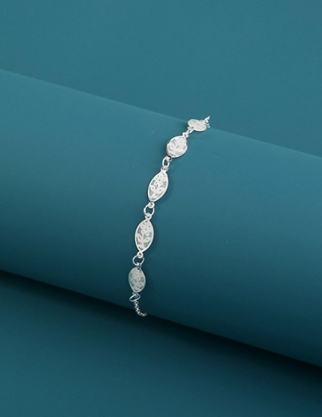 Браслет с подвесками-сердцами Z00059