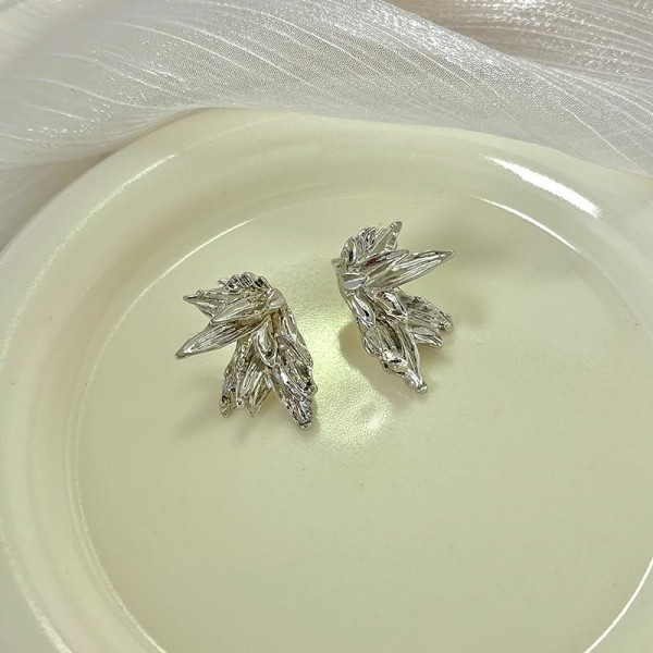Серьги ювелирный сплав листья 1J11733CJJ