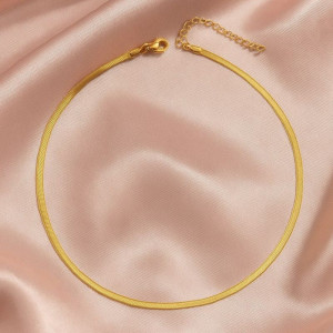 Цепочка титановая сталь напыление золотом 1J12229CJJ