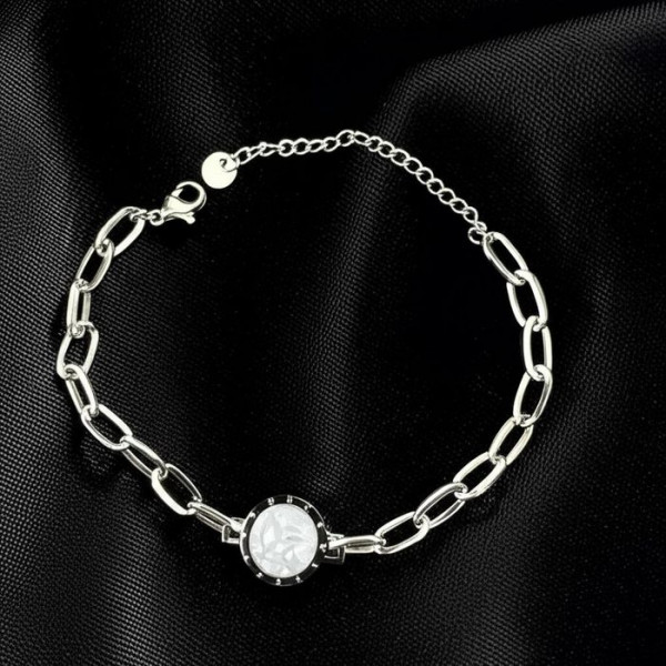 Браслет-цепочка с перламутровым диском J11188CJJ