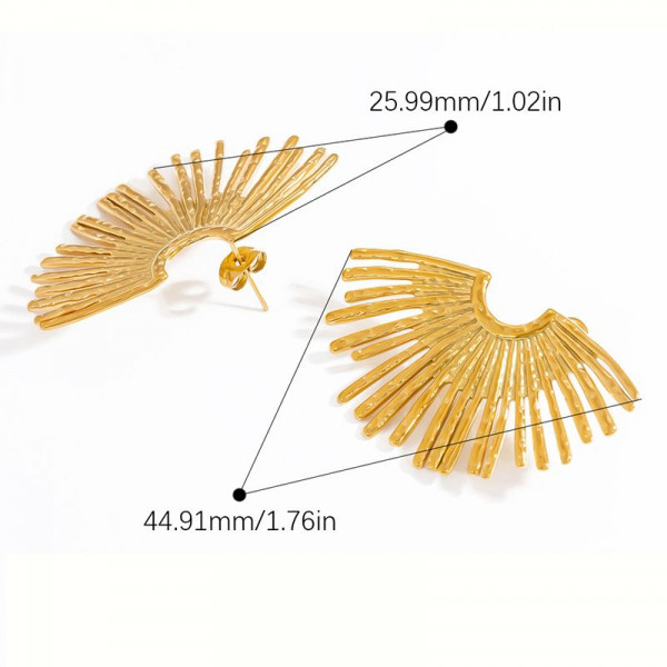 Серьги Веера CJL09664