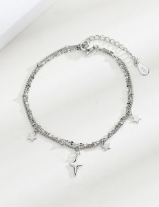 Браслет с подвесками-звездами T73103