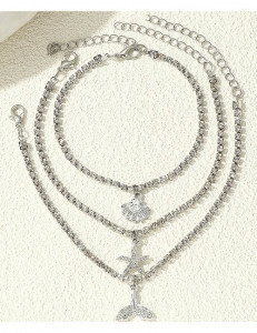 Набор браслетов на ногу морской Z52054