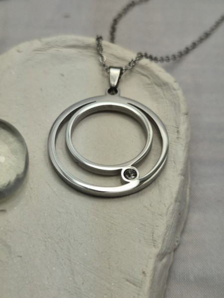 Колье медицинская сталь с напылением золотом J10814CJJ