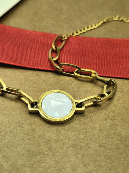 Браслет Медицинская сталь с напылением золотом J11187CJJ